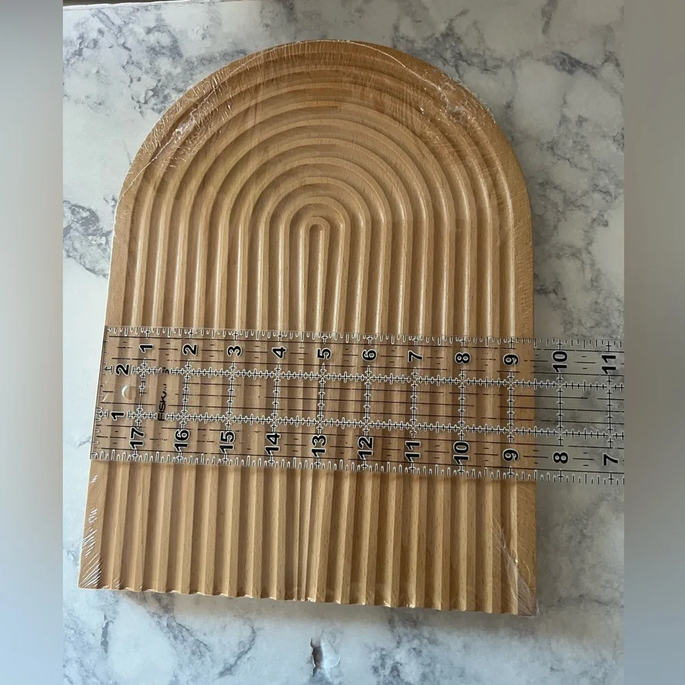 New Arch design tray wooden decorative servings tray cutting charcuterie board - Picture 11 of 13
